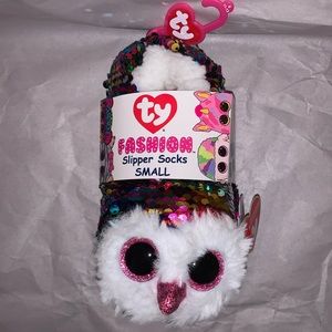 sequin slippers  kids 11-13 Small Ty brand NWT